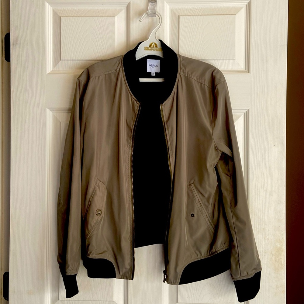 Kensie Jeans green bomber jacket size M